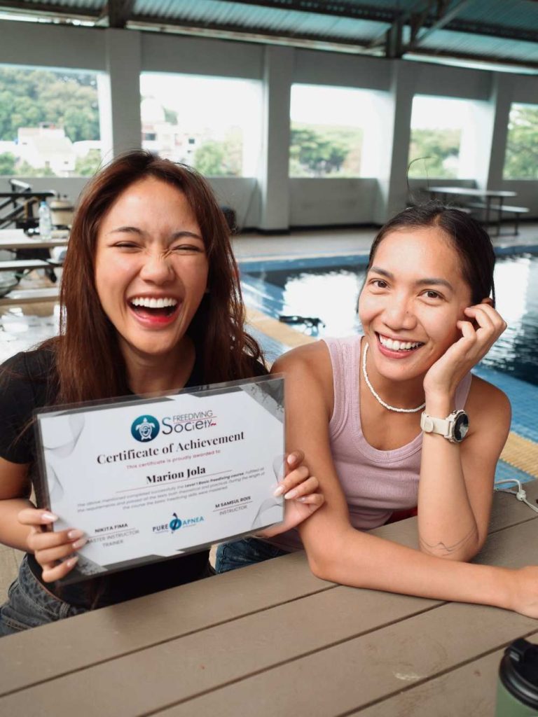 Marion Jola Resmi Kantongi Sertifikat Freediving, Berhasil Taklukkan Kedalaman 16 Meter